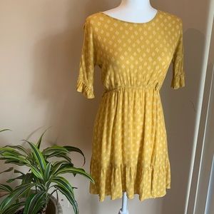 Chelsea and Violet Yellow Floral Print Dress
